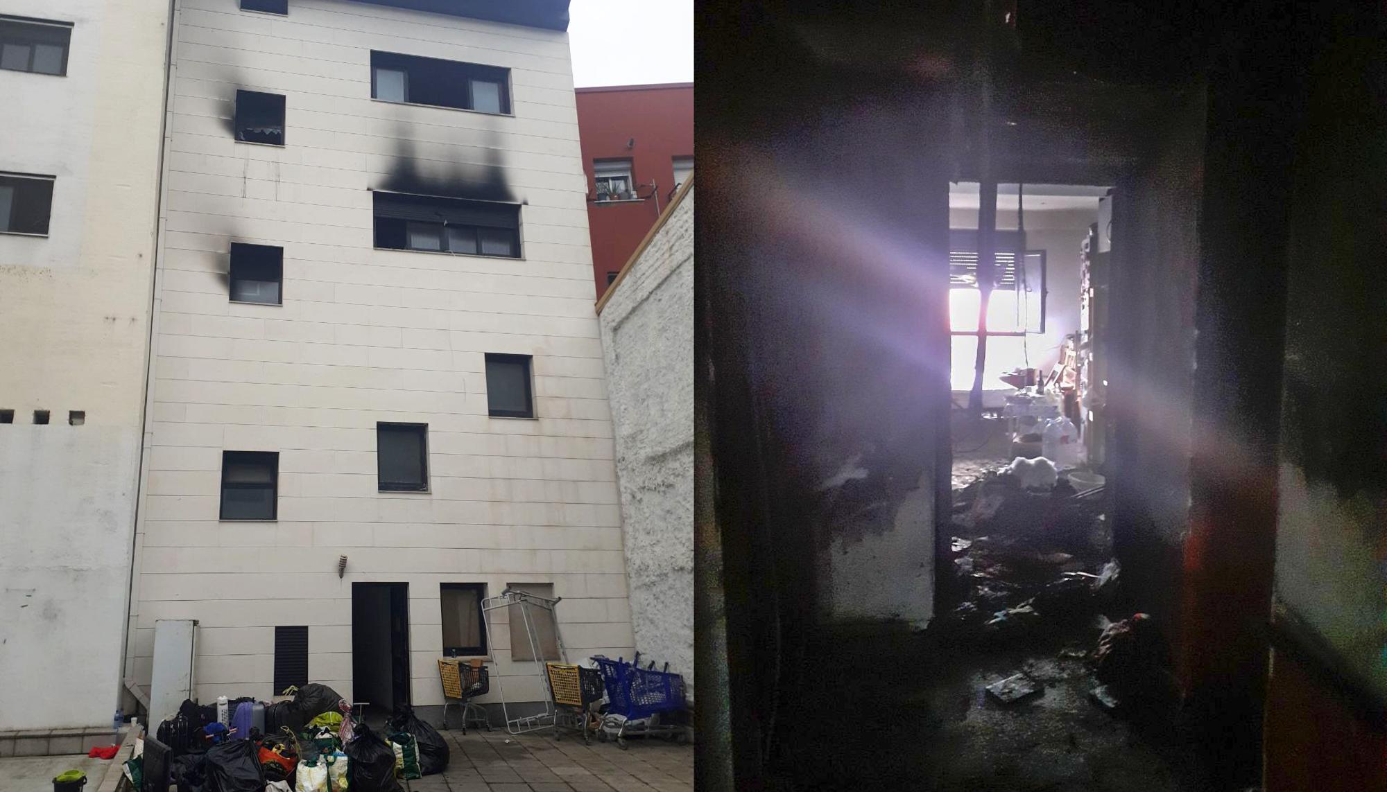 Incendio atentado